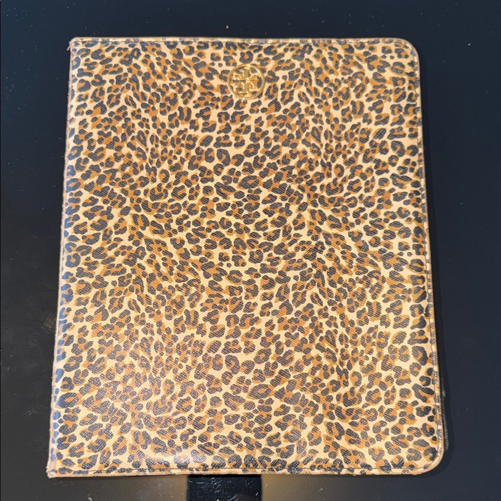 Tory Burch Leopard Print Laptop Sleeve